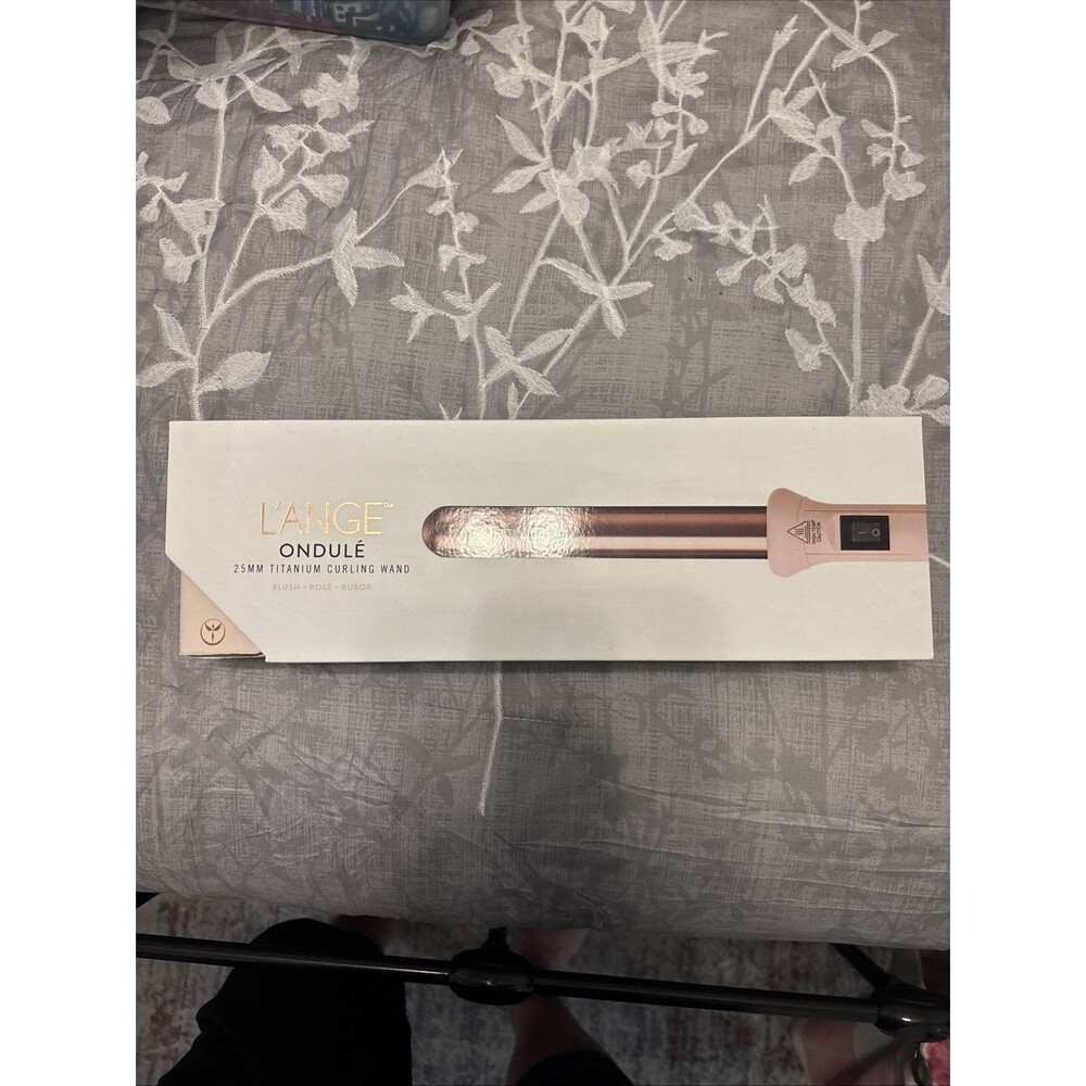 L'ANGE Ondule 25mm Titanium Curling Wand - Blush - New